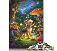 Rompecabezas de Cachorro Yorkshire Terrier, desafiante y Estimulante, de cartón Premium, para Adultos y Adolescentes, 1000 Piezas (38 x 26 cm)