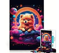 Rompecabezas de Cachorros Pomerania de 1000 Piezas para Adolescentes Mejora la Memoria Tiempo de relajación Bordes precisos Regalo Creativo (38x52cm)