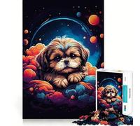Rompecabezas de Cachorros Shih Tzu para Adolescentes, 1000 Piezas, Rompecabezas Mental, Divertido y Relajante, Arte para armar, un Regalo Encantador 50x75cm