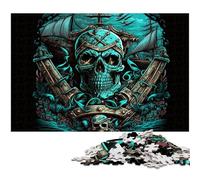 Rompecabezas de Calavera de 1000 Piezas para Adultos, Rompecabezas difíciles, navideño y decoración del hogar, 26x38cm/10,23x14,96 Pulgadas.