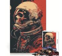 Rompecabezas de Calavera de Astronauta de 1000 Piezas para Adolescentes: Desarrollo de Habilidades analíticas, Tiempo Libre y atención plenaIdeal para Las Fiestas (38x52cm)