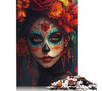 Rompecabezas de Calavera de azúcar de cartón 100% Reciclado. 1000 Piezas (75 x 50 cm).