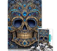 Rompecabezas de Calavera de Diamante para Adolescentes, Juegos educativos, decoración del hogar, Regalo para Toda la Familia, 26x38cm