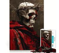 Rompecabezas de Calavera de Esqueleto Muerto para Adultos, 1000 Piezas, Juguete de lógica Afilada, Divertido, de Corte preciso, Regalo Memorable 38x52cm