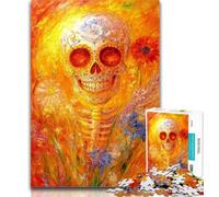 Rompecabezas de Calavera Mexicana para Adolescentes, 1000 Piezas, para Adultos y Adolescentes, Entrena tu Cerebro y Tus Manos, Regalo para Amigos y Familiares, 26x38cm