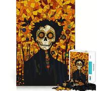 Rompecabezas de Calaveras de azúcar para Halloween, 1000 Piezas, Juguete Inteligente, Tiempo Libre, Corte preciso, Regalo de Temporada 38x26cm