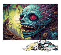 Rompecabezas de Calaveras de Colores para Adultos, 1000 Piezas de cartón, desafiante Rompecabezas para Adolescentes, diversión Familiar, 26x38cm/10,23x14,96 Pulgadas.