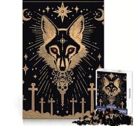 Rompecabezas de Calaveras de Lobo y Cruces para Adolescentes, 1000 Piezas, Bienestar Cerebral, relajación Mental, diversión, Cierre Perfecto, Regalo Ideal (38x26cm)