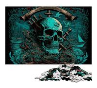 Rompecabezas de Calaveras para Adultos, 1000 Piezas, Familiares y Amigos, Apto para Mayores de 14 años, 50x75cm/19,68x29,52 Pulgadas.