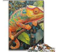 Rompecabezas de camaleón de Colores para Adolescentes, 2000 Piezas, Juego desafiante y Familiar, Regalo de cumpleaños, decoración de Pared 70x100cm