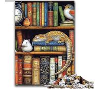 Rompecabezas de camaleón en estantería (2000 Piezas) para Adultos, Juegos educativos, decoración del hogar, (70x100cm)