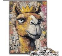 Rompecabezas de Camel Art para Adultos 1000 Piezas, Juguetes educativos para el Aprendizaje, Juegos Familiares con póster a Juego y Hoja de Trivia 50x75cm