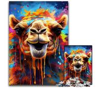Rompecabezas de Camello de 1000 Piezas, Rompecabezas imposibles para Adultos, Ideal para Adolescentes y coleccionistas, Regalo de Viaje, Actividad Familiar, 50x75cm/19,68x29,52 Pulgadas