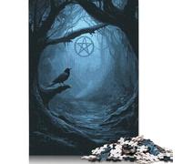 Rompecabezas de Camino Místico con Pentagrama, Premium, 100% Reciclado, de Papel Rectangular, para Mujeres y Hombres, 1000 Piezas (75 x 50 cm)