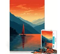 Rompecabezas de Campamento de Vela Vintage para Adolescentes, 1000 Piezas, Juego de lógica, pasatiempo para el hogar, Corte preciso, Regalo para Festivales 38x26cm