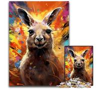 Rompecabezas de Canguro de 1000 Piezas para Adultos, Ideal para decoración del hogar, cumpleaños, festividades y Regalos 50x75cm/19,68x29,52 Pulgadas.