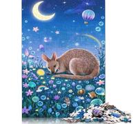 Rompecabezas de Canguro, Juguete de relajación, Rompecabezas Rectangular de Papel para niño o niña, Regalo del Día del Padre, 1000 Piezas (38 x 26 cm)
