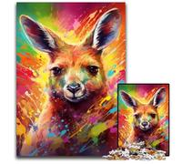 Rompecabezas de Canguro para Adultos de 1000 Piezas, Juego Creativo Familiar y decoración del hogar, Adolescentes, 50x75cm/19,68x29,52 Pulgadas.