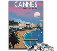 Rompecabezas de Cannes de 1000 Piezas para Adultos y Adolescentes Juguetes educativos, Juegos antiestrés, Regalos de Amigo Secreto para niños de 14 años 1000 Piezas (50x75cm)