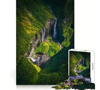 Rompecabezas de cañón con Cascada, 1000 Piezas para Adultos Claridad Mental, relajación y diversión Bordes Finos (50x75cm)