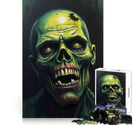Rompecabezas de Cara de Zombi de 1000 Piezas para Adultos Estimula la Memoria cognitiva Escape Tranquilo Corte preciso Regalo de Temporada (50x75cm)