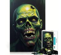 Rompecabezas de Cara de Zombi para Adultos,1000 Piezas,Juego de ingenio,Troquelado de Alta precisión,desafío entretenido para el Tiempo Libre (38x52cm)