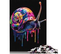 Rompecabezas de Caracol arcoíris con Goteo, Ideal para familias, 100% cartón Reciclado, Ideal para niños y Adultos a Partir de 12 años, 1000 Piezas (38 x 26 cm)
