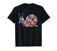 Rompecabezas de caracol para concienciación sobre el autismo para mujeres, hombres y niños Camiseta
