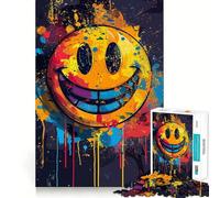 Rompecabezas de Caras Coloridas y Sonrisas para Adolescentes, 1000 Piezas, Rompecabezas Mental, Divertido y Relajante, Arte para armar, un Regalo Encantador 38x52cm