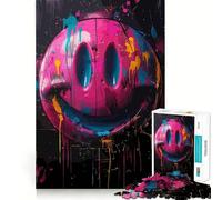 Rompecabezas de Caras sonrientes y Colores Locos para Adultos, 1000 Piezas, Juguete de lógica Afilada, Divertido, de Corte preciso, Regalo Memorable 50x75cm