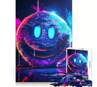 Rompecabezas de caritas sonrientes de neón para Adolescentes, 1000 Piezas, Juguete para ejercitar el Cerebro, Relajante y Acogedor, Sorpresa cálida (38x26cm)