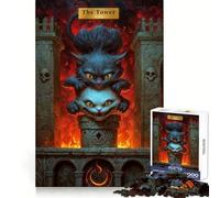 Rompecabezas de Cartas del Tarot de La Torre para Adolescentes, 1000 Piezas, para desarrollar la Memoria, Tiempo Libre, Bordes limpios, un Regalo Encantador 38x52cm