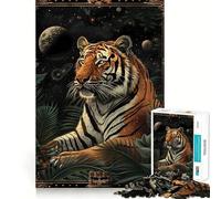 Rompecabezas de Cartas del Tarot del Tigre, difícil de armar, para Adultos, 1000 Piezas, Juguete Inteligente, Divertido y Casual, Corte preciso, Regalo artístico 50x75cm
