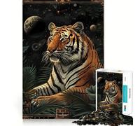Rompecabezas de Cartas del Tarot del Tigre para Adolescentes, 1000 Piezas, fortalece la Memoria, sin estrés, Bordes Lisos, 38x26cm