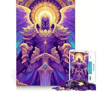 Rompecabezas de Cartas mágicas Angelic Paladin de 1000 Piezas para Adolescentes Juego para estimular la Mente Montaje Firme y Seguro Actividad Divertida para Toda la Familia (38x26cm)