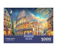 Rompecabezas de cartón 100% Reciclado Coliseo en una Escena Brillante, 1000 Piezas, para Adultos y niños, Hermosa decoración, 52 x 38 cm (1000 Piezas)