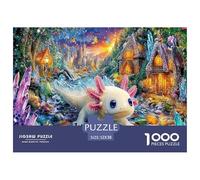 Rompecabezas de cartón 100% Reciclado de una Mujer con Sombrero de Flores en una Aldea Brillante.de 1000 Piezas para Adultos. Juegos educativos clásicos únicos. Rompecabezas de 52 x 38 cm/1000 Piezas