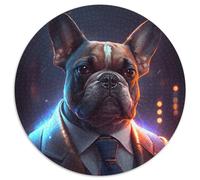 Rompecabezas de cartón Boss Bulldog de 1000 Piezas para Adultos. Desarrolla la coordinación Ojo-Mano cumpleaños. 67,5 x 67,5 cm.