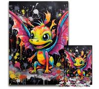 Rompecabezas de cartón con diseño de dragón Volador 1000 Piezas, Ideal para Adultos, Ideal para retos mentales, Juego Decorativo DIY, Juguete Interactivo Familiar de 26x38cm/10,23x14,96 Pulgadas.