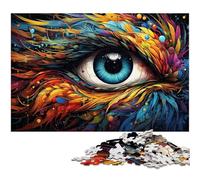 Rompecabezas de cartón con diseño de Ojos de fénix de fantasía para Adultos, 1000 Piezas, Juego Decorativo de Bricolaje, Juguete Interactivo Familiar, 26x38cm/10,23x14,96 Pulgadas