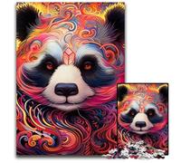 Rompecabezas de cartón con diseño de Panda de 1000 Piezas para Adultos, Ideal para el Cerebro, Juego Decorativo DIY, Juguete Interactivo Familiar de 26x38cm/10,23x14,96 Pulgadas.