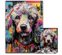 Rompecabezas de cartón de 1000 Piezas con diseño de caniche, Ideal para Adultos, un Rompecabezas desafiante y Relajante para Adolescentes, 26x38cm/10,23x14,96 Pulgadas.
