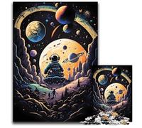 Rompecabezas de cartón de 1000 Piezas de Aventura Galáctica para Adultos, Actividad educativa para Mejorar Las Habilidades cognitivas, 26x38cm/10,23x14,96 Pulgadas