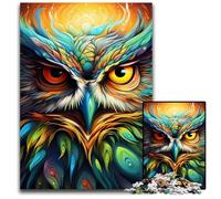 Rompecabezas de cartón de 1000 Piezas de búho para Adultos, Ideal para decoración del hogar, Entrenamiento Mental y Regalos navideños, 26x38cm/10,23x14,96 Pulgadas.