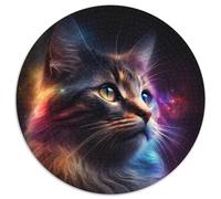 Rompecabezas de cartón de 1000 Piezas de Gato de fantasía, Día de la Madre, cumpleaños y Navidad, 67,5 x 67,5 cm