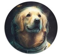 Rompecabezas de cartón de 1000 Piezas de Golden Retriever para Adultos, Ideal para Actividades Familiares, decoración del hogar, (67,5 x 67,5 cm)