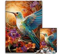 Rompecabezas de cartón de 1000 Piezas para Adultos con diseño de colibrí, 26x38cm/10,23x14,96 Pulgadas.