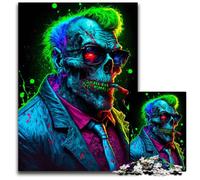 Rompecabezas de cartón de 1000 Piezas para Adultos,diseño de guardaespaldas,gánster y Zombi. Un desafío para la Mente de Adolescentes,Ideal para una Noche de Juegos en Familia. 10,23x14,96 Pulgadas