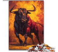 Rompecabezas de cartón de 1000 Piezas para Adultos, diseño de torero, 26x38cm, Padres, Amantes y Amigos, a Partir de 14 años