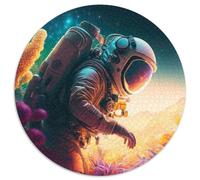 Rompecabezas de cartón de 1000 Piezas para Adultos, Misión en el Espacio, Ideal para cumpleaños, Fiestas y decoración del hogar (67,5x67,5cm)